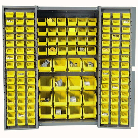 Global Industrial Bin Cabinet, 38 in W, 72 in H, 24 D 662134YL